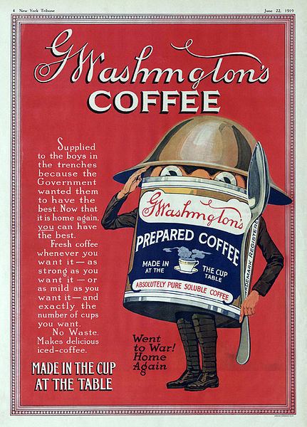 Washington Coffee New York Tribune. Wikipedia/Public Domain