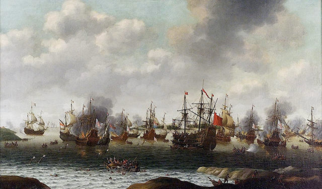 Raid on the Medway Source:Wikipedia/public domain