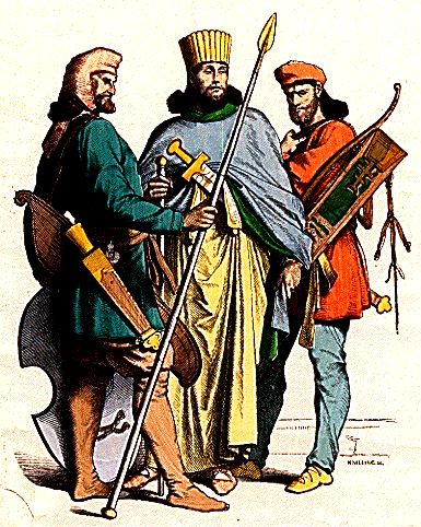 ancient Persian noblemen and soldiers. Source: Wikipedia/ Public Domain