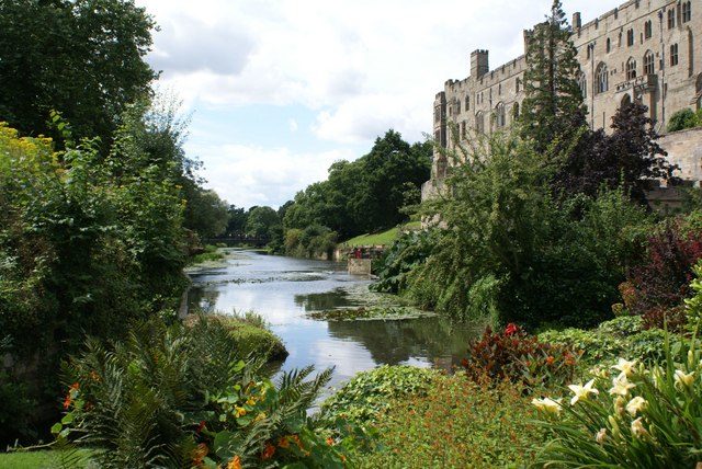 View of Warwick Castle from The Mill Garden which is privately owned but open to the public Source:By Colin Craig, CC BY-SA 2.0, 