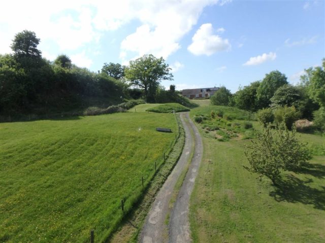 Track to the house: The property is listed for sale with estate agents Sunderlands & Thompsons 