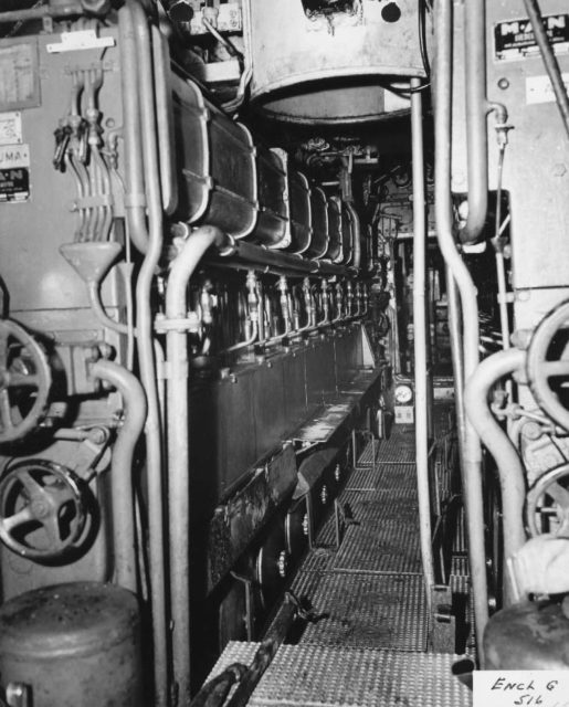 Engine room of U-505