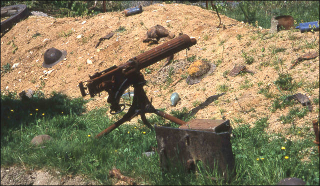 Vickers Machinegun - Somme WW1 Photo Credit