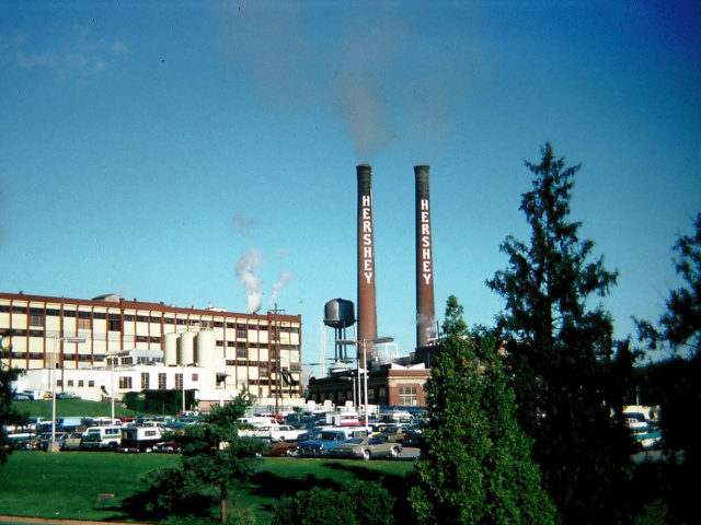 Hershey Chocolate Factory in Hershey, Pennsylvania, 1976. Photo Credit