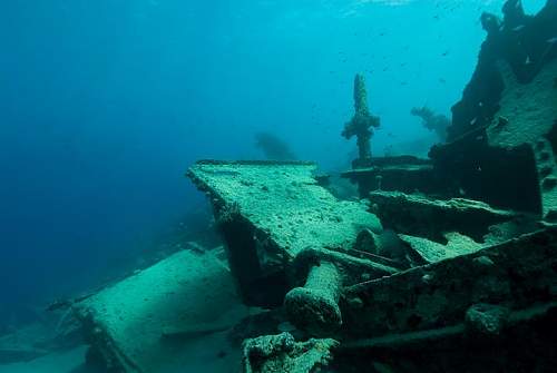 SS President Coolidge, a luxury liner turned troop carrier, sunk meters from shore. Exploring the jungle-like interior and wreck-strewn waters. Photo Credit