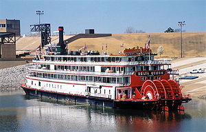 The Delta Queen in Memphis, Tennessee in May 2003. Photo credit