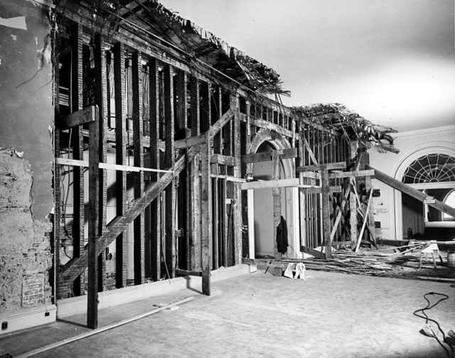 Demolition on the Second Floor, January 1950 