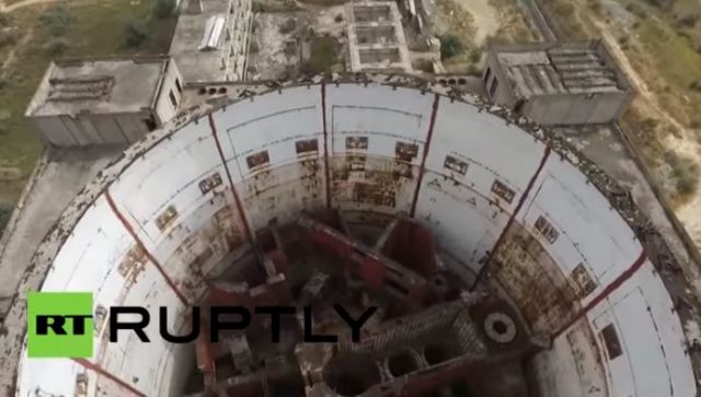 Abandoned Chernobyl-era nuclear plant 