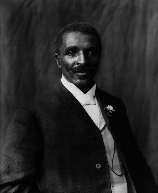 Photograph of George Washington Carver taken by Frances Benjamin Johnston in 1906.