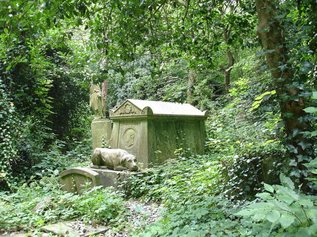 Highgate Cemetery.