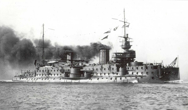 French battleship Carnot underway