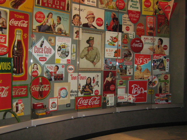 A display of Coca-Cola memorabilia. Photo Credit