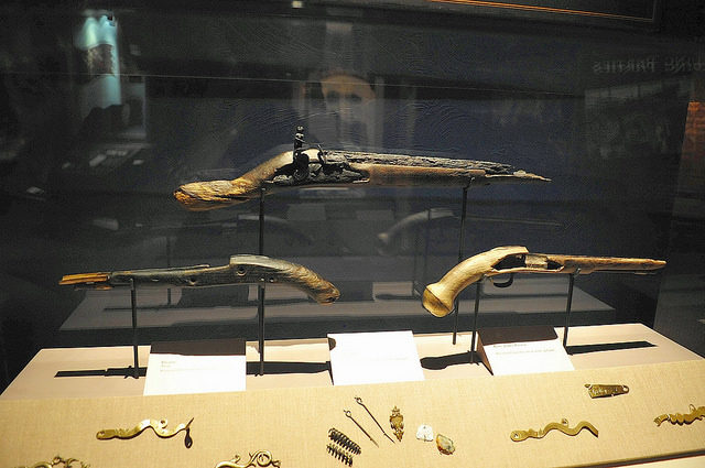 A selection of the artifacts are also on a tour across the United States under the sponsorship of the National Geographic Society. Photo Credit