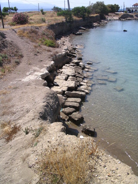 Bank erosion at the western end.Photo Credit