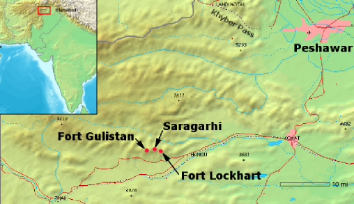 The map of the battle site. Photo Credit