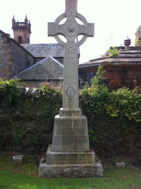 Blackwell's headstone at St Munn's Parish Church, Kilmun, Scotland. Photo Credit