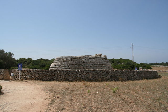 For protection, it was surrounded at a distance by a recently restored modern dry stone field wall. Photo Credit