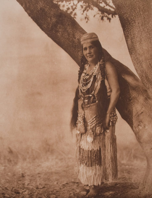 Hupa Woman in Primitive Costume