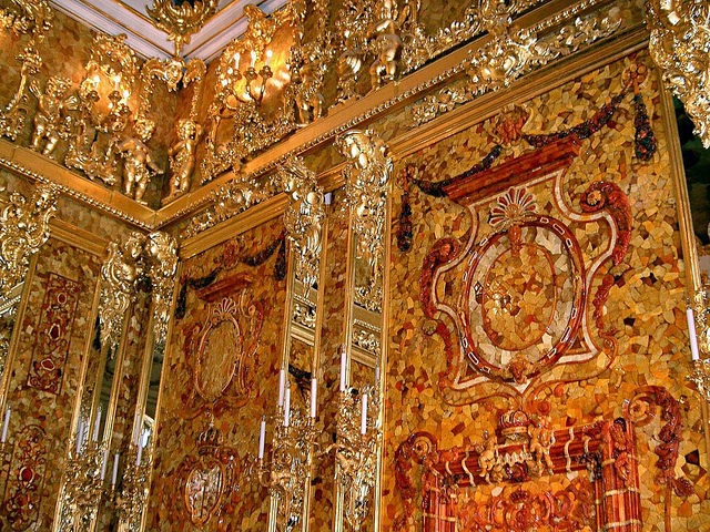 Immense sums were spent on both the original and reconstructed Amber Room. Photo Credit