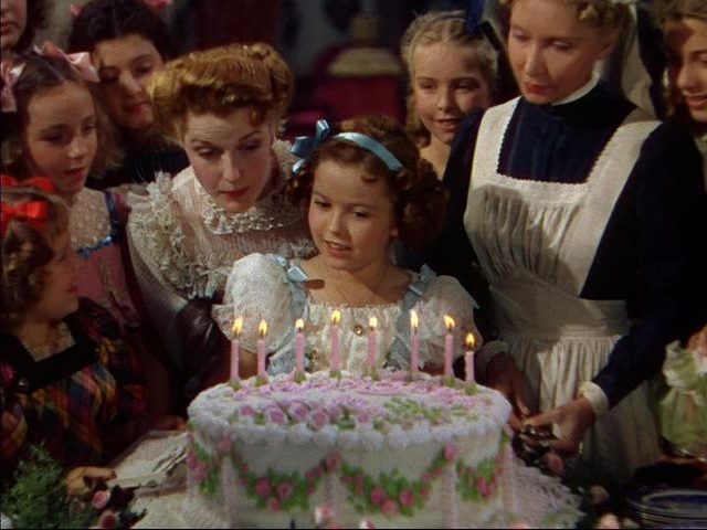 Shirley Temple in The Little Princess, her first color film. 