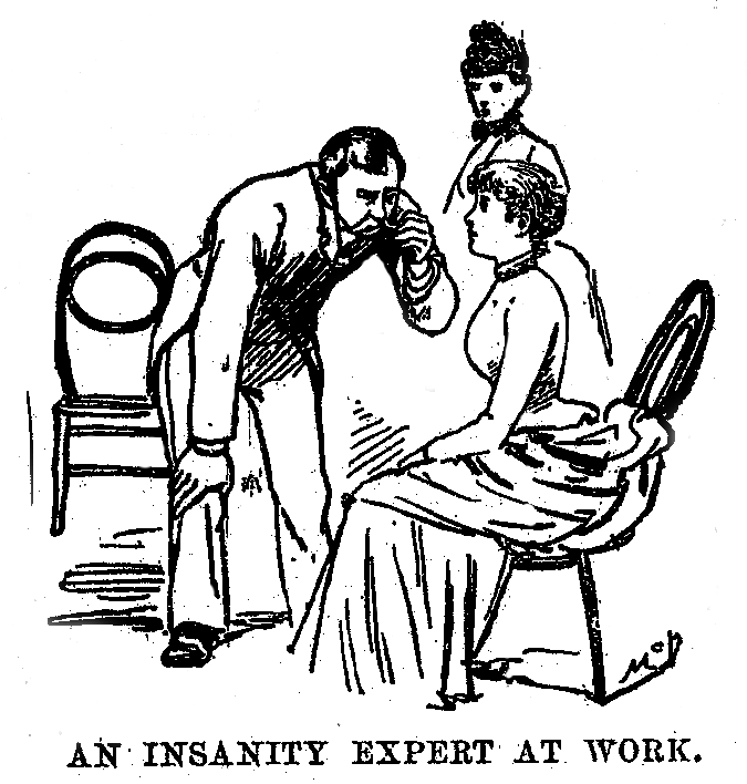 Bly being examined by a psychiatrist