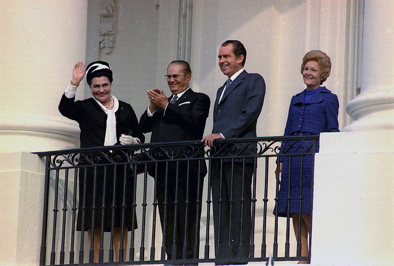 Richard Nixon with Tito at the White House, 1971