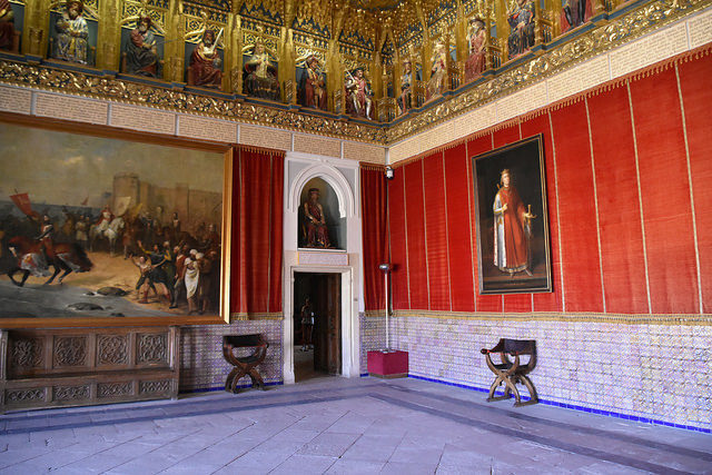 One of the many beautiful rooms in the castle. Photo Credit