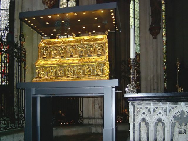 Parts of the Shrine were designed by the famous medieval goldsmith Nicholas of Verdun. Photo Credit