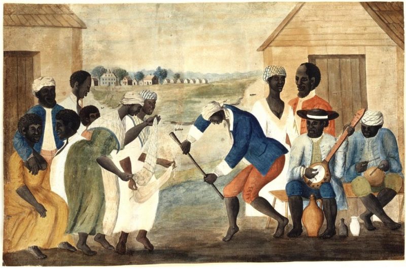 Slaves on a South Carolina plantation (The Old Plantation, c. 1790)