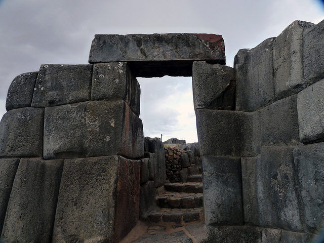 The Inca built dry stone walls constructed of huge stones. Photo Credit