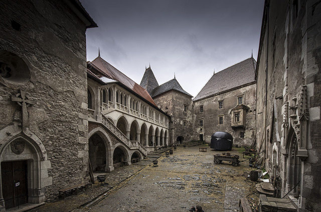 The castle has 3 large areas the Knight's Hall, the Diet Hall and the circular stairway. Photo Credit