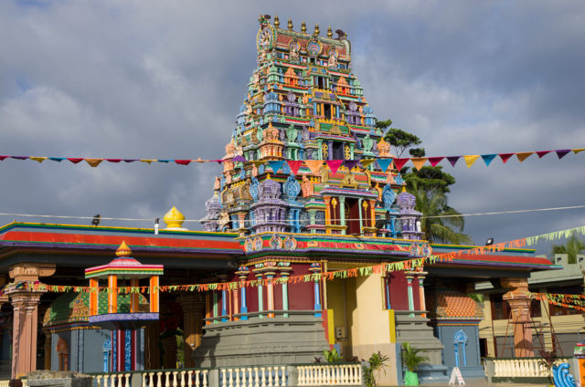 The intricate craftsmanship of the individual statues within the temple is the work of eight craftsmen brought to Fiji from India. Photo Credit