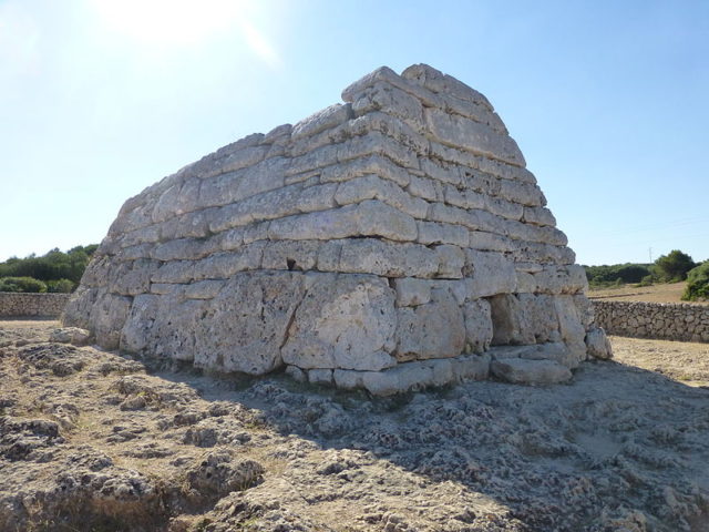 The largest and best preserved funerary naveta on the island. Photo Credit