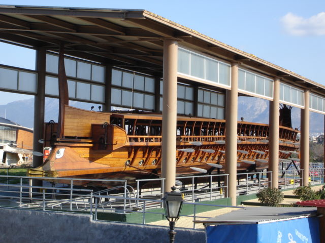 The museum of Ancient Greek Trireme Olympias (Replica).Photo Credit