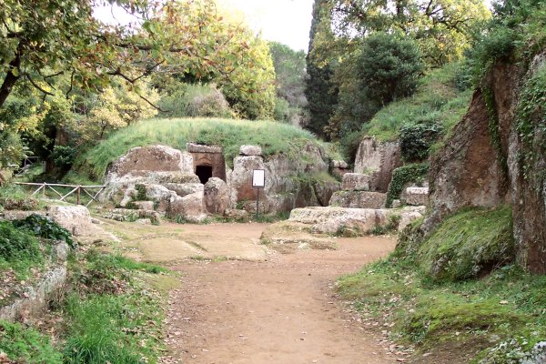 The name Banditaccia comes from the leasing (bando) of areas of land to the Cerveteri population by the local landowners. Photo Credit