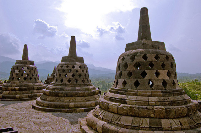 The temple was designed in Javanese Buddhist architecture. Photo Credit