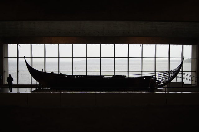 Silhouette of an original Viking ship Photo Credit