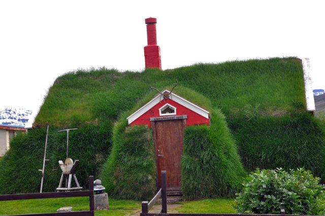 turf-roofed house in Borgarfjörður.Photo Credit