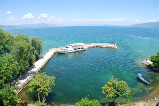 Lake Ohrid from the monastery St. Naum. Photo credit