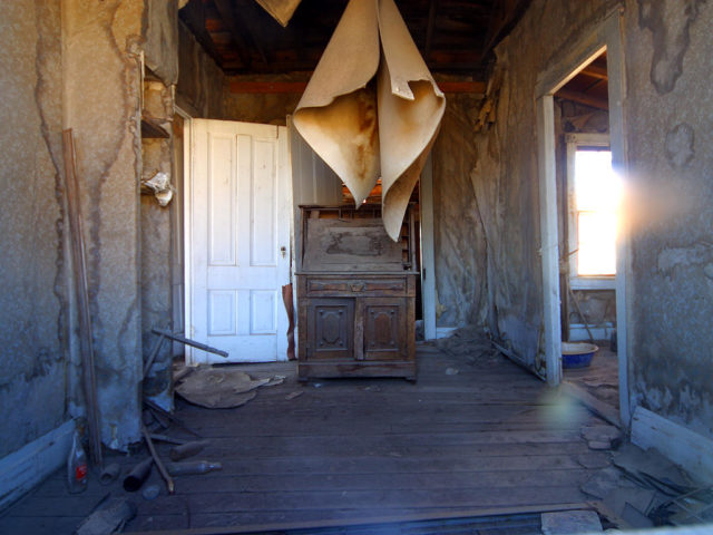 Inside a building at Bodie