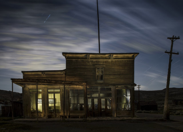 Bodie Hotel at Night