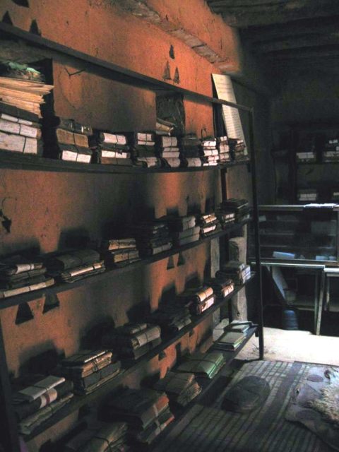 Inside a Qur’anic Library in Chinguetti Photo Credit