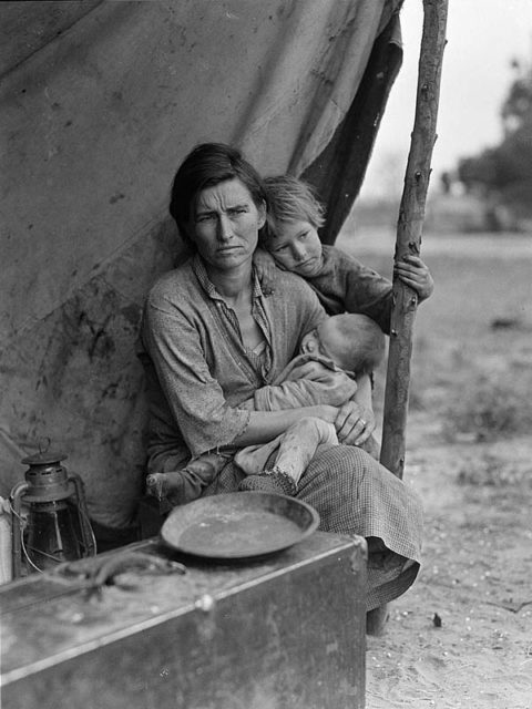 Florence Owens Thompson with Children, Nipomo, California (1936)