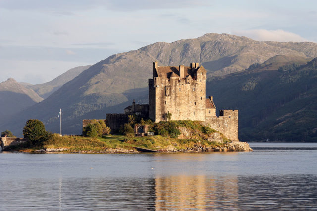 The castle, seen from the west. Photo Credit