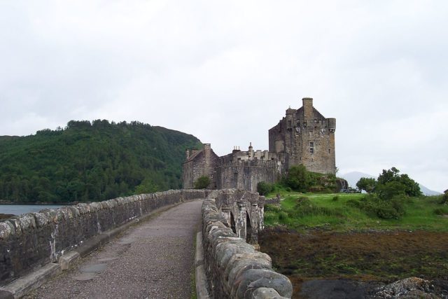 Looking down the bridge to the castle Photo Credit