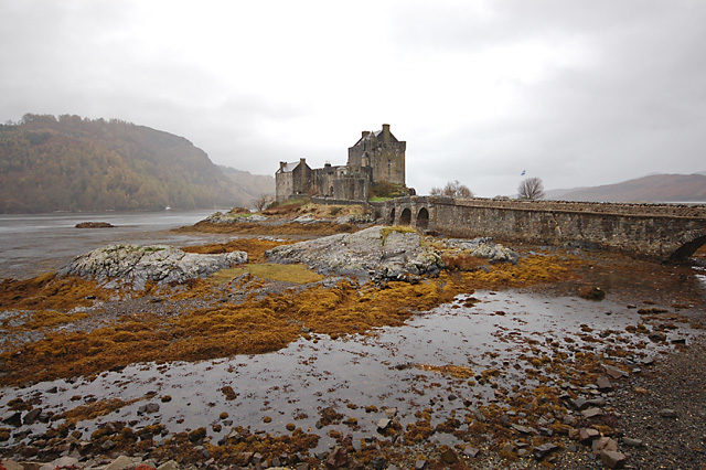 Eilean Donan In torrential November rain. Photo Credit