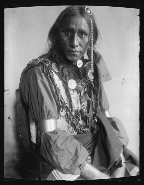 White War Bonnet, American Indian