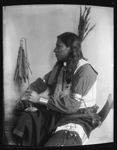 Shooting Pieces, a Sioux Indian from Buffalo Bill’s Wild West Show