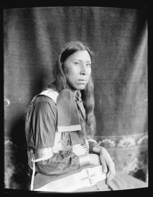 Sammy Lone Bear, a Sioux Indian from Buffalo Bill’s Wild West Show