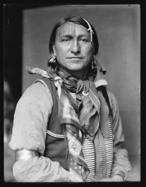 Joe Black Fox, a Sioux Indian from Buffalo Bill’s Wild West Show